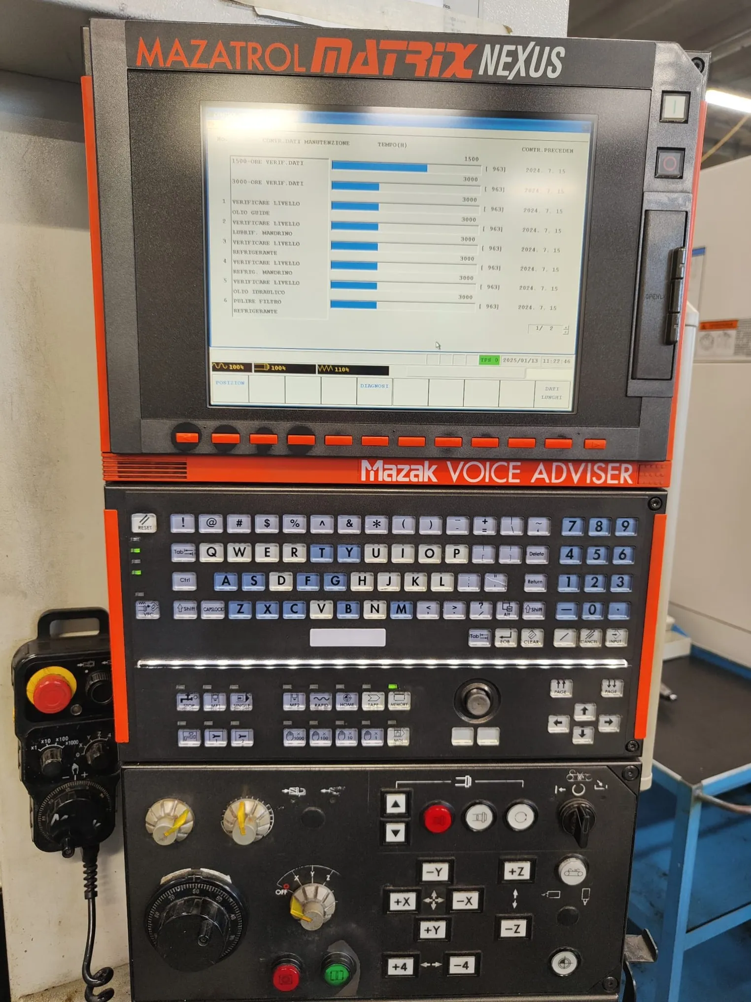 centro di lavoro verticale MAZAK VCN 510C II cnc mazatrol matrix